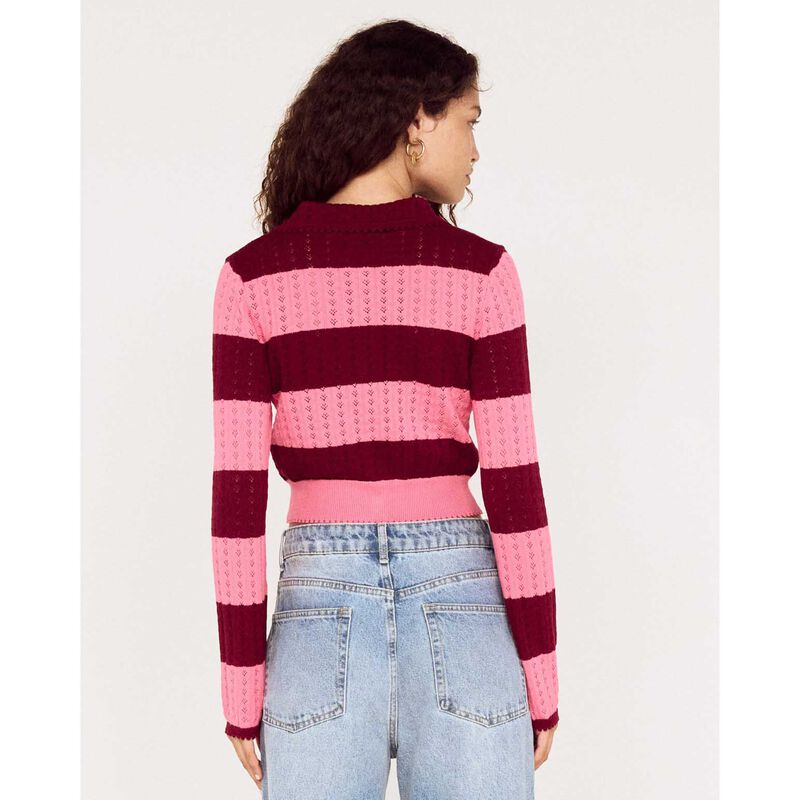 MINKPINK Selena Pointelle Cardi image number 1